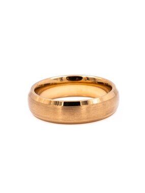Manly Bands The CEO 14K Yellow Gold Plated Tungsten Wedding Band Size 9